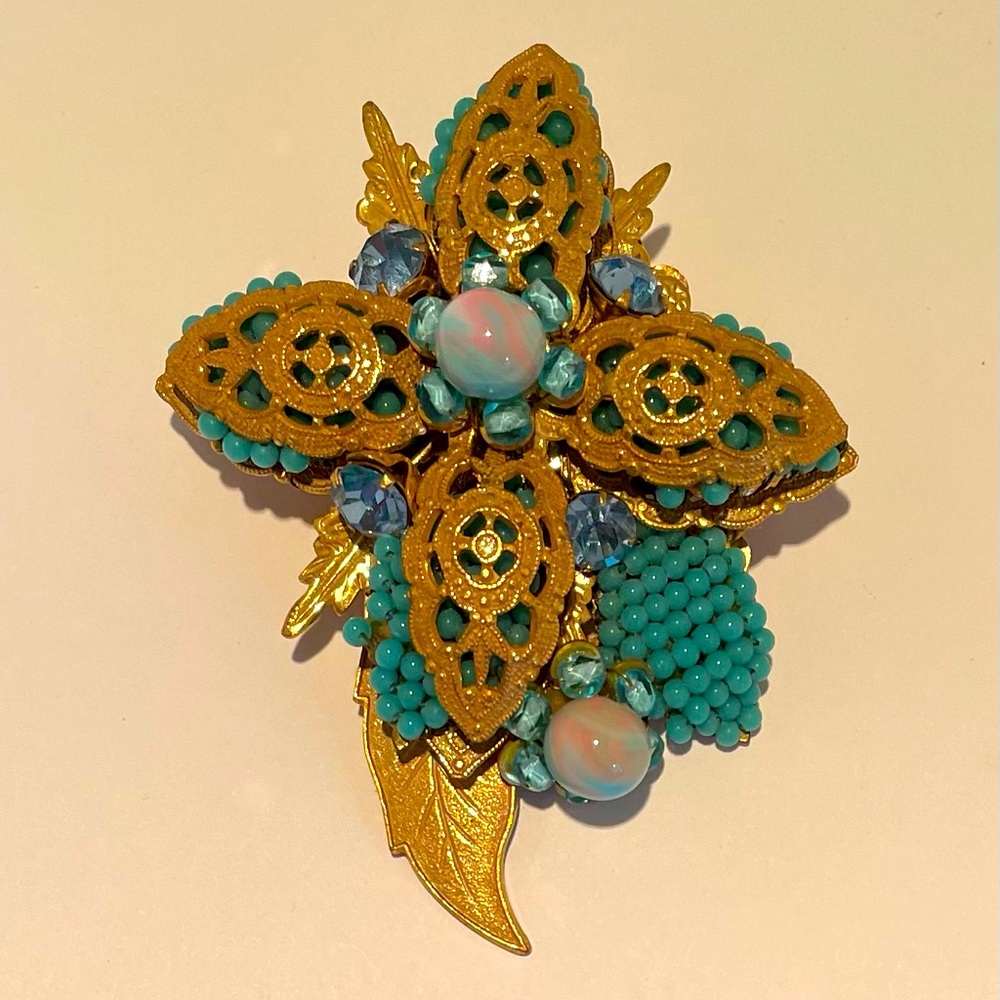 Vintage signed Stanley Hagler brooch
